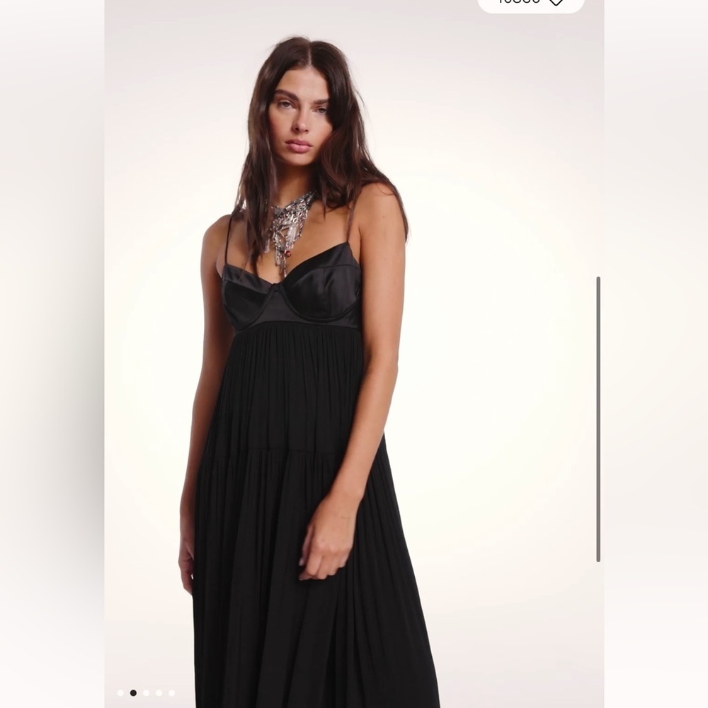 New! Free People Freya Black Maxi Dress 🖤 Medium - Picture 8 of 16